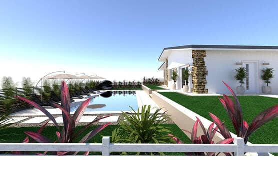 Villa di design con vista panoramica del lago, piscina e giardino Soiano del Lago